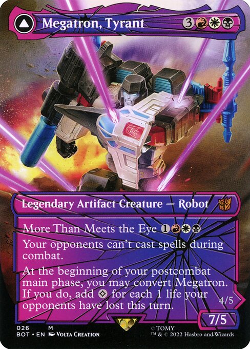 Megatron, Tyrant, MTG card from The Brothers' War set